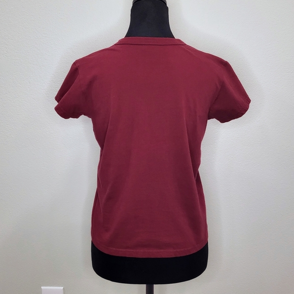 Aeropostale Dark Maroon Graphic T-Shirt - Picture 4 of 6